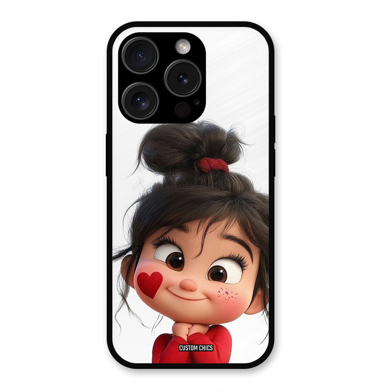 Cute Baby Girl iPhone 15 Pro Max Mobile Back Cover - Cute PrintShield Case