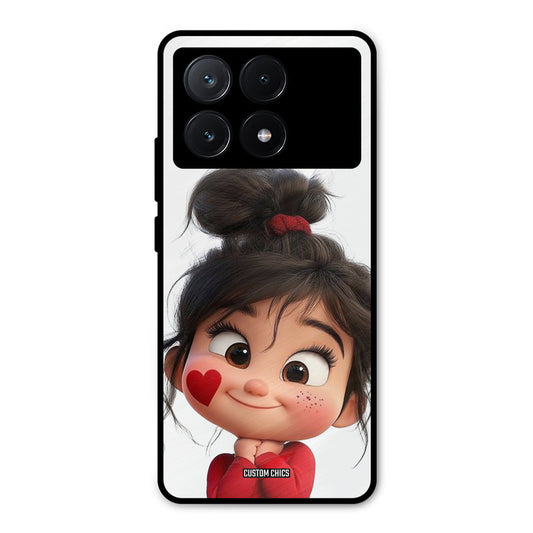 Cute Baby Girl Poco X6 Pro Mobile Back Cover - Cute PrintShield Case