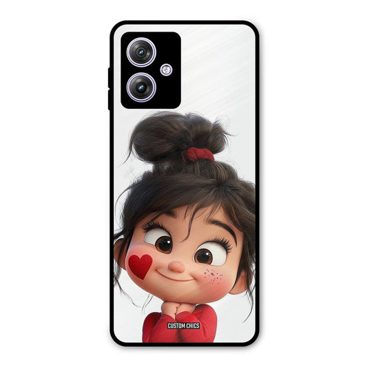 Cute Baby Girl Moto G54 Mobile Back Cover - Cute PrintShield Case