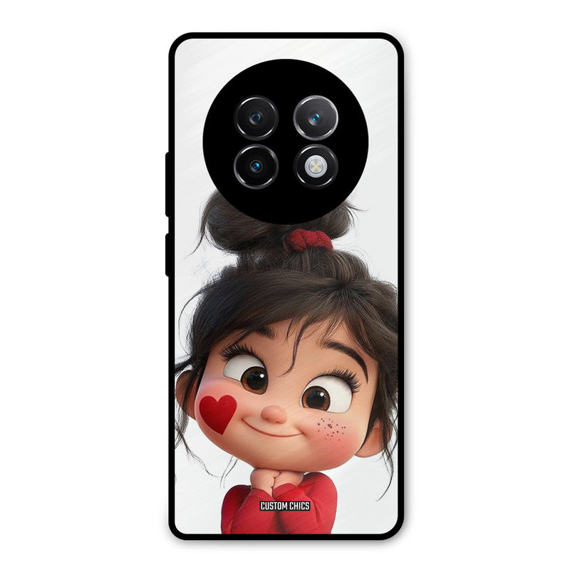 Cute Baby Girl Realme 13 Plus Mobile Back Cover - Cute PrintShield Case