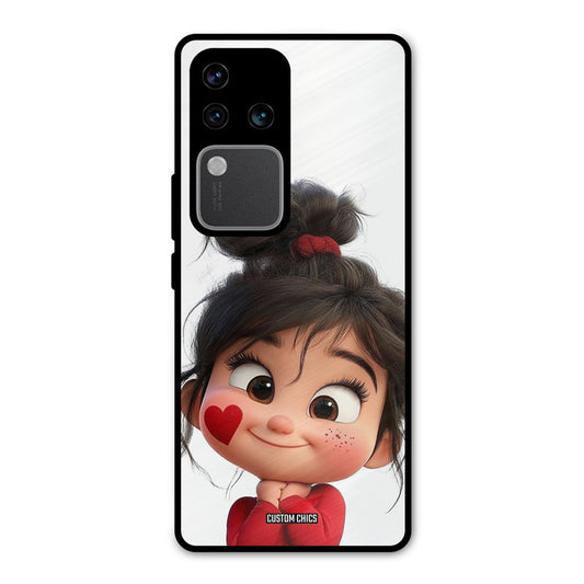 Cute Baby Girl Vivo V30 Pro Mobile Back Cover - Cute PrintShield Case