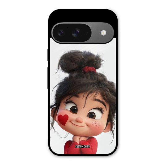 Cute Baby Girl Google Pixel 9 Mobile Back Cover - Cute PrintShield Case
