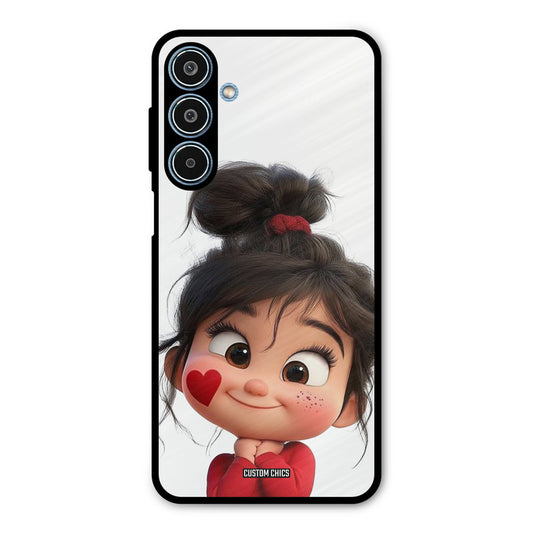 Cute Baby Girl Samsung Galaxy M35 5G Mobile Back Cover - Cute PrintShield Case