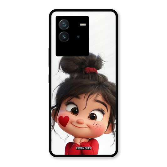 Cute Baby Girl iQoo Neo 6 Mobile Back Cover - Cute PrintShield Case