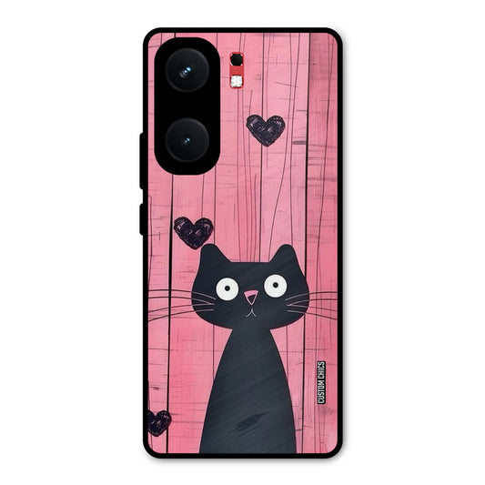 Cute Black Cat iQOO Neo 9 Pro Mobile Back Cover - Cute PrintShield Case