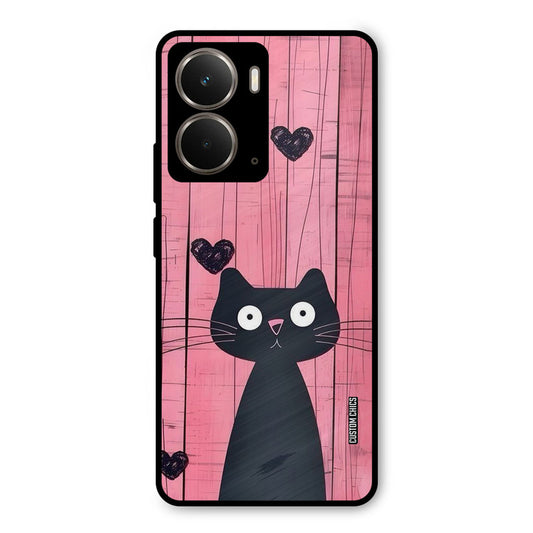 Cute Black Cat Realme P3 Mobile Back Cover - Cute PrintShield Case