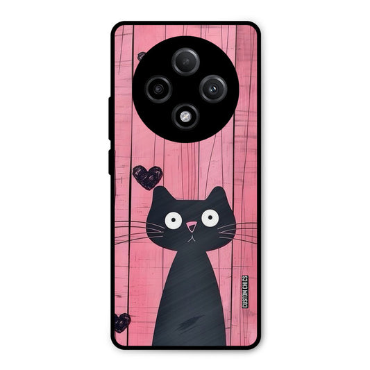 Cute Black Cat Oppo F27 Pro Plus 5G Mobile Back Cover - Cute PrintShield Case