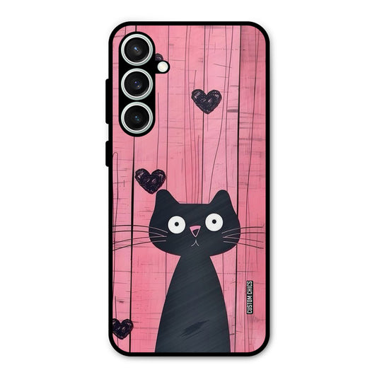 Cute Black Cat Samsung Galaxy S23 Mobile Back Cover - Cute PrintShield Case
