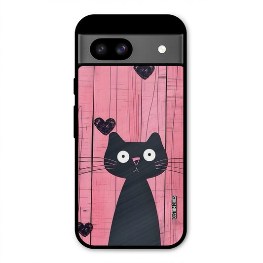 Cute Black Cat Google Pixel 8a Mobile Back Cover - Cute PrintShield Case