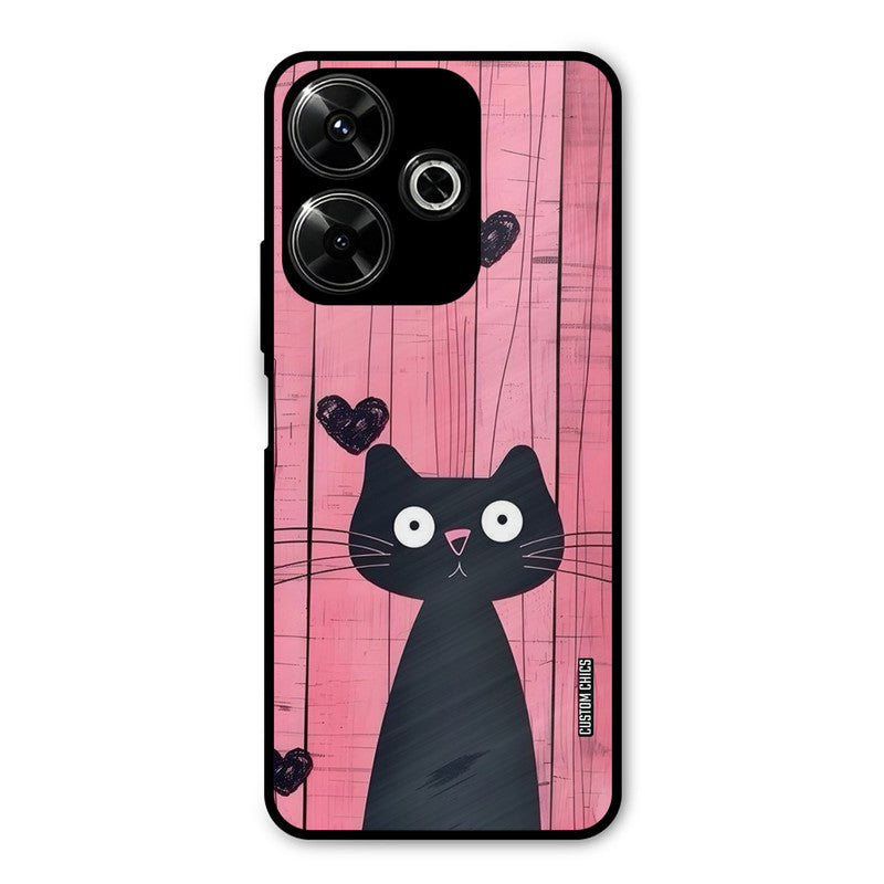 Cute Black Cat Redmi 13 5G Mobile Back Cover - Cute PrintShield Case