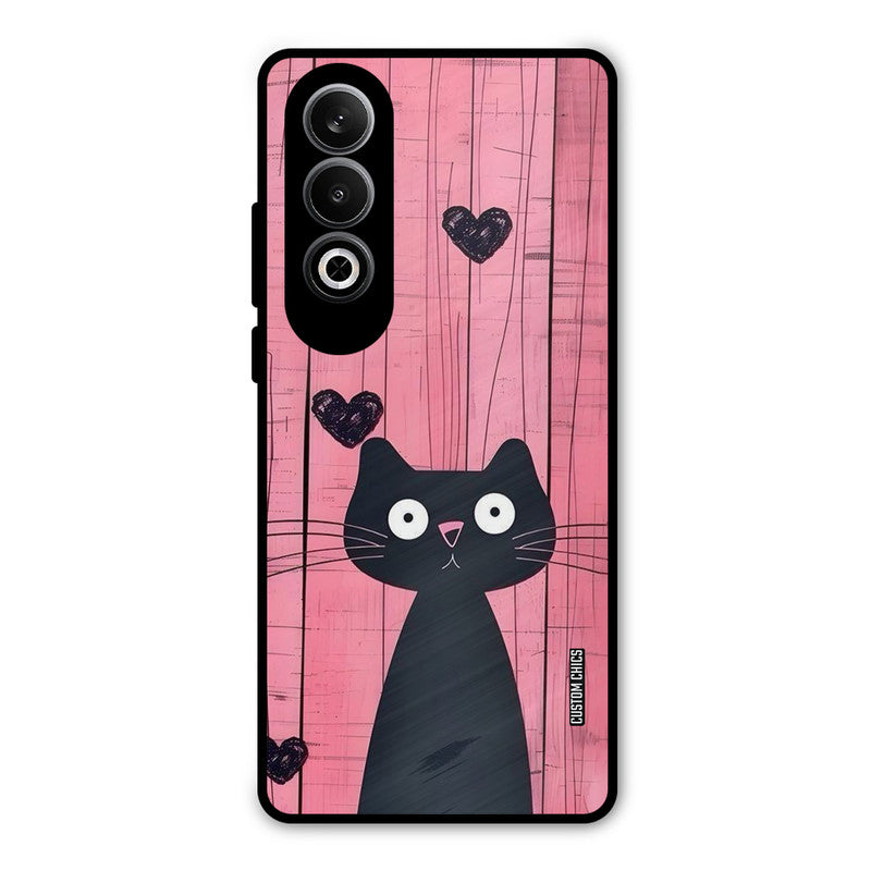 Cute Black Cat OnePlus Nord CE4 Mobile Back Cover - Cute PrintShield Case