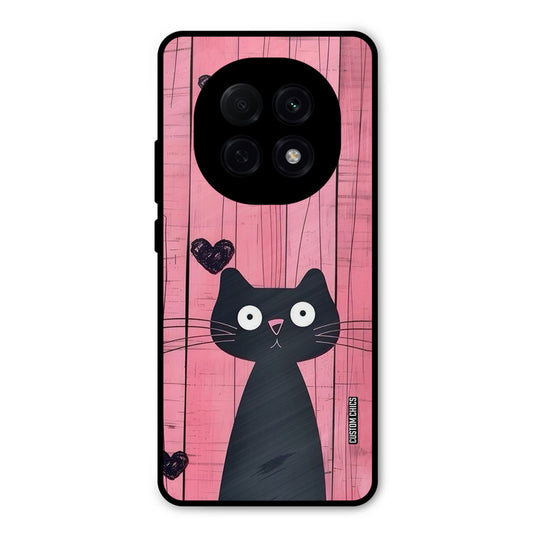 Cute Black Cat Oppo F29 Pro Mobile Back Cover - Cute PrintShield Case
