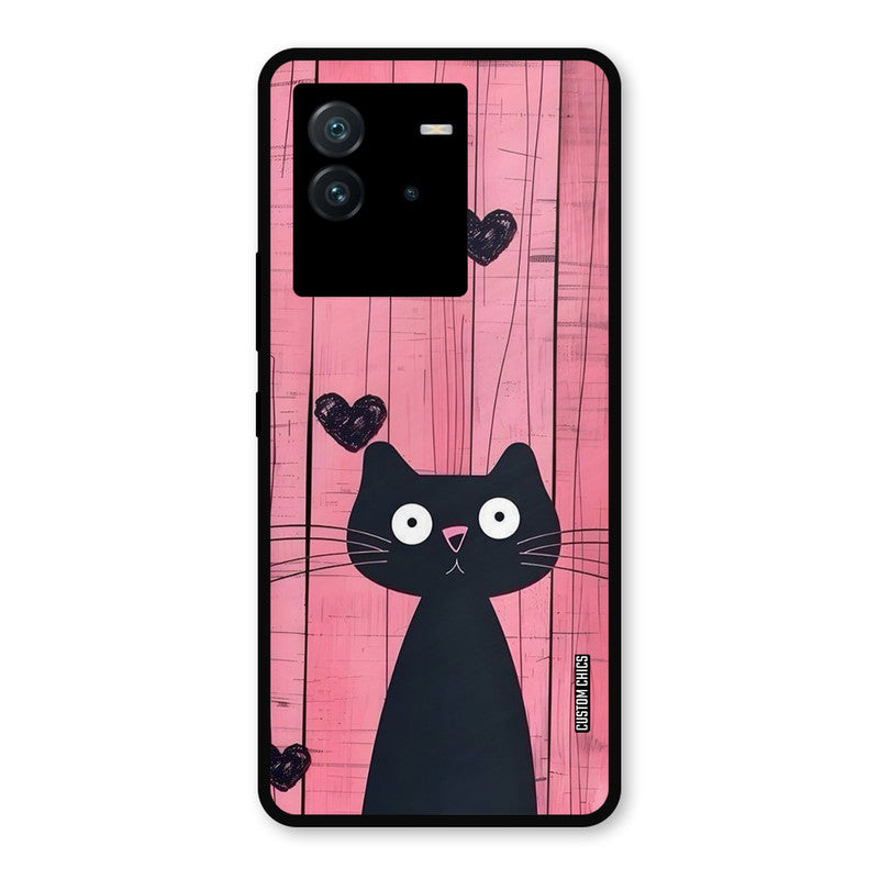 Cute Black Cat iQoo Neo 6 Mobile Back Cover - Cute PrintShield Case