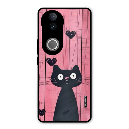 Cute Black Cat iQOO Z10R Mobile Back Cover - Cute PrintShield Case