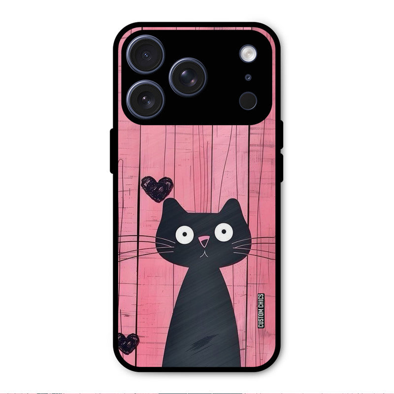 Cute Black Cat iPhone 17 Pro Mobile Back Cover - Cute PrintShield Case