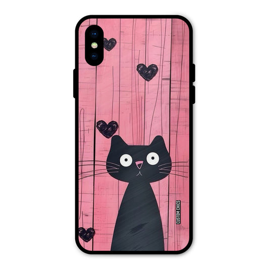 Cute Black Cat iPhone X Mobile Back Cover - Cute PrintShield Case