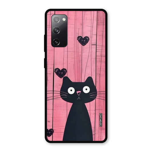 Cute Black Cat Samsung Galaxy S20 FE Mobile Back Cover - Cute PrintShield Case