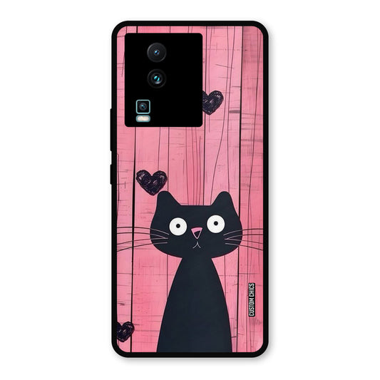 Cute Black Cat IQOO Neo 7 Mobile Back Cover - Cute PrintShield Case