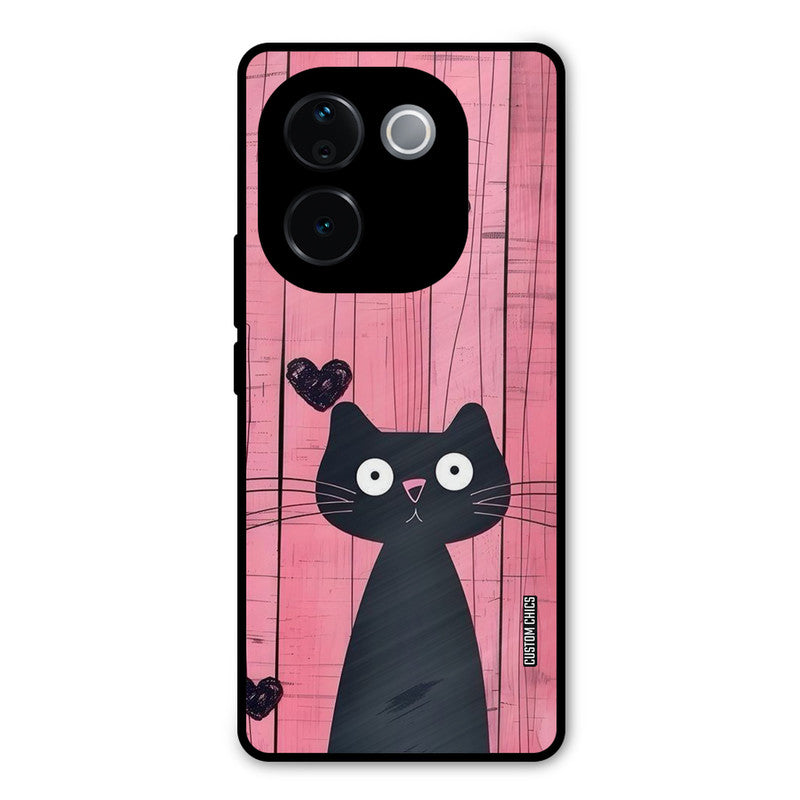 Cute Black Cat iQOO Z9s Pro Mobile Back Cover - Cute PrintShield Case