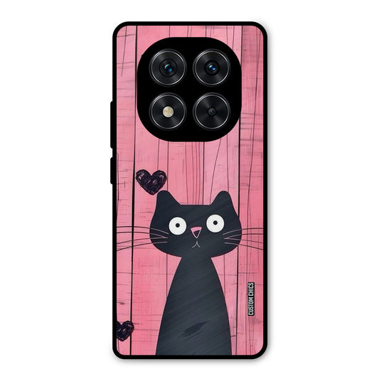 Cute Black Cat Redmi Note 14 Pro Mobile Back Cover - Cute PrintShield Case