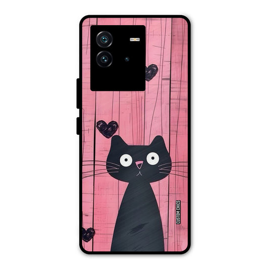 Cute Black Cat iQOO Neo 6 5G Mobile Back Cover - Cute PrintShield Case