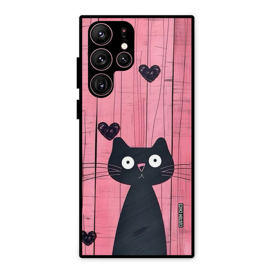 Cute Black Cat Samsung Galaxy S22 Ultra Mobile Back Cover - Cute PrintShield Case