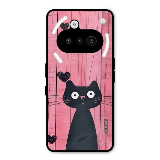 Cute Black Cat Nothing Phone 3A Mobile Back Cover - Cute PrintShield Case