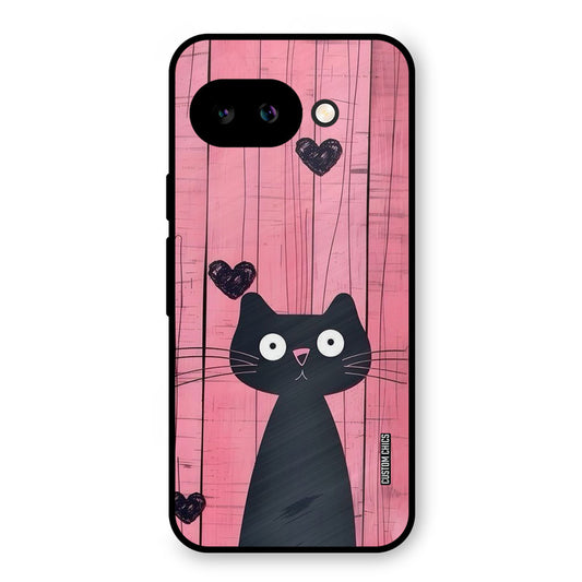 Cute Black Cat Google Pixel 9A Mobile Back Cover - Cute PrintShield Case