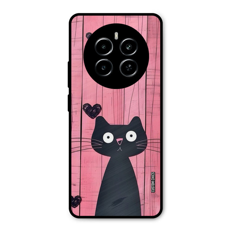 Cute Black Cat Realme P1 5G Mobile Back Cover - Cute PrintShield Case