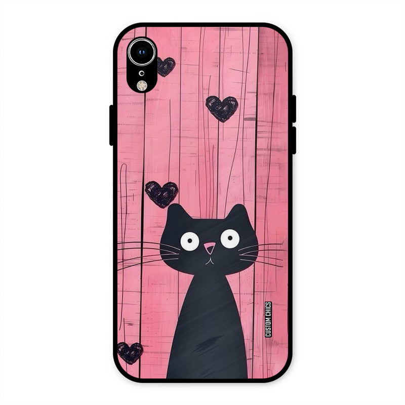 Cute Black Cat iPhone XR Mobile Back Cover - Cute PrintShield Case