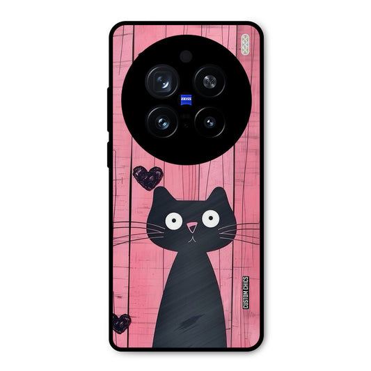 Cute Black Cat Vivo X200 Pro Mobile Back Cover - Cute PrintShield Case