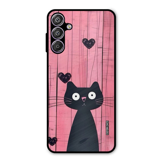 Cute Black Cat Samsung Galaxy M15 Mobile Back Cover - Cute PrintShield Case