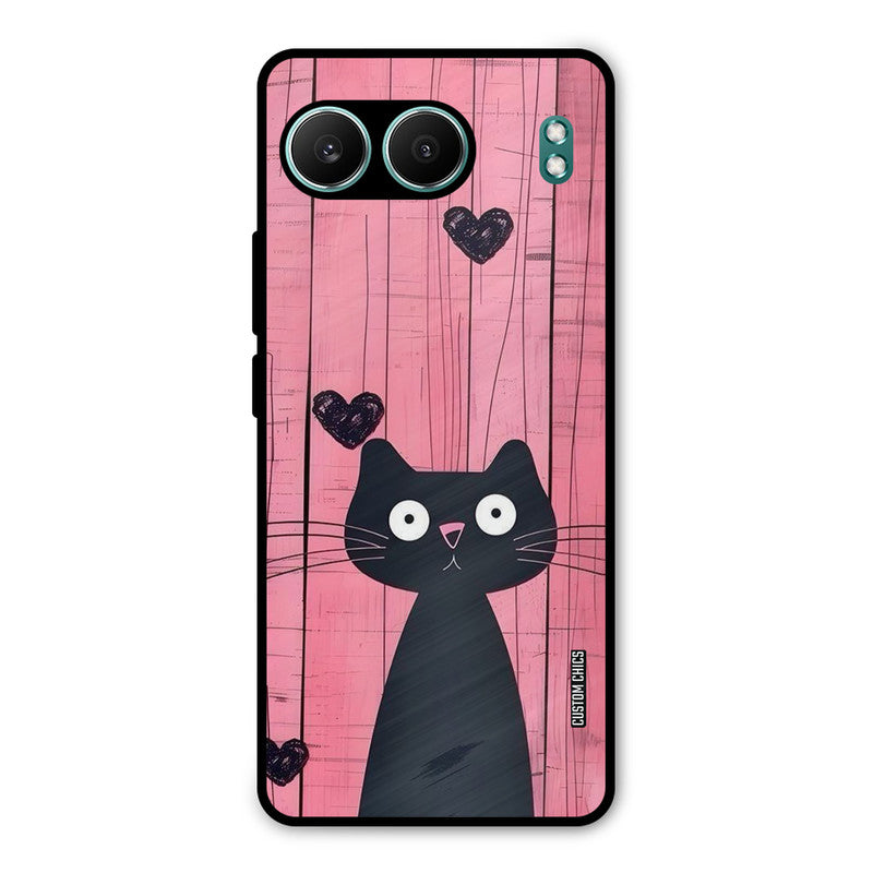 Cute Black Cat OnePlus Nord 4 Mobile Back Cover - Cute PrintShield Case