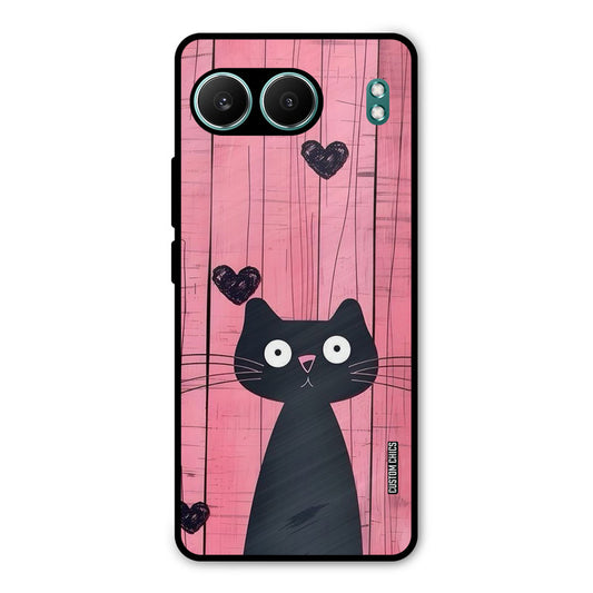 Cute Black Cat OnePlus Nord 4 Mobile Back Cover - Cute PrintShield Case