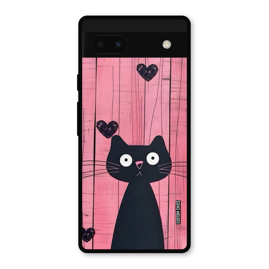Cute Black Cat Google Pixel 6a Mobile Back Cover - Cute PrintShield Case