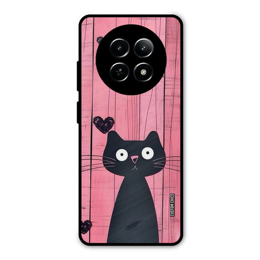 Cute Black Cat Realme Narzo N65 Mobile Back Cover - Cute PrintShield Case