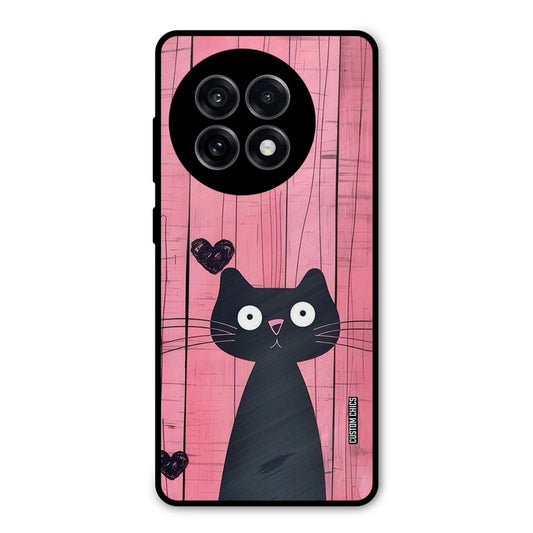 Cute Black Cat OnePlus 13R Mobile Back Cover - Cute PrintShield Case