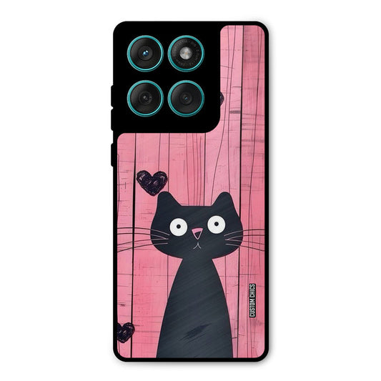 Cute Black Cat Motorola Edge 60 Mobile Back Cover - Cute PrintShield Case