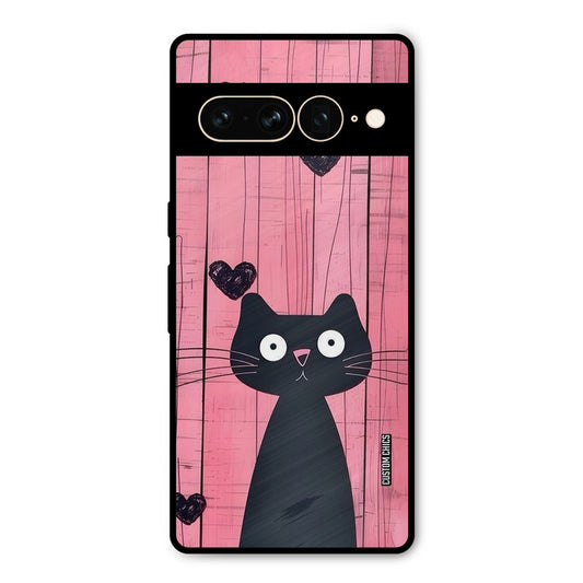 Cute Black Cat Google Pixel 7 Pro Mobile Back Cover - Cute PrintShield Case