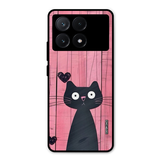 Cute Black Cat Poco X6 Pro Mobile Back Cover - Cute PrintShield Case