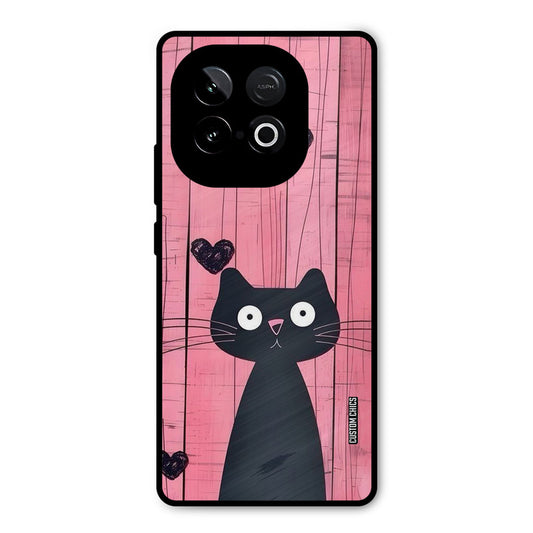 Cute Black Cat iQOO Neo 10 Mobile Back Cover - Cute PrintShield Case