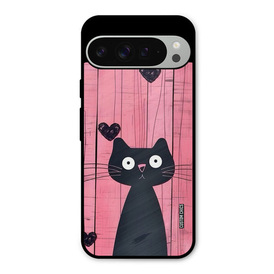 Cute Black Cat Google Pixel 9 Pro XL Mobile Back Cover - Cute PrintShield Case