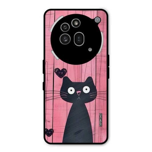 Cute Black Cat Nothing Phone 3A Pro Mobile Back Cover - Cute PrintShield Case