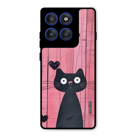 Cute Black Cat Motorola Edge 60 Pro Mobile Back Cover - Cute PrintShield Case
