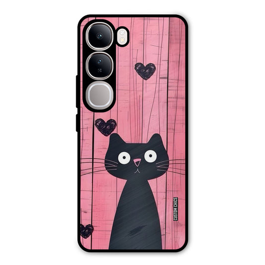 Cute Black Cat Vivo Y300 Mobile Back Cover - Cute PrintShield Case