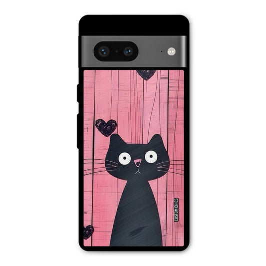 Cute Black Cat Google Pixel 7 Mobile Back Cover - Cute PrintShield Case