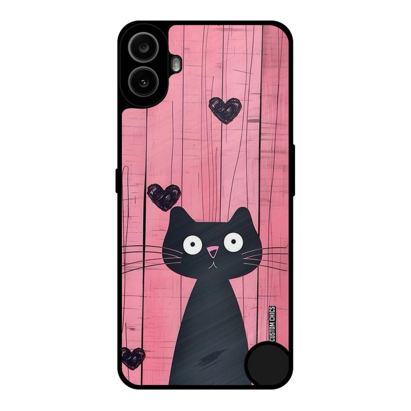 Cute Black Cat Nothing CMF Phone 1 Mobile Back Cover - Cute PrintShield Case