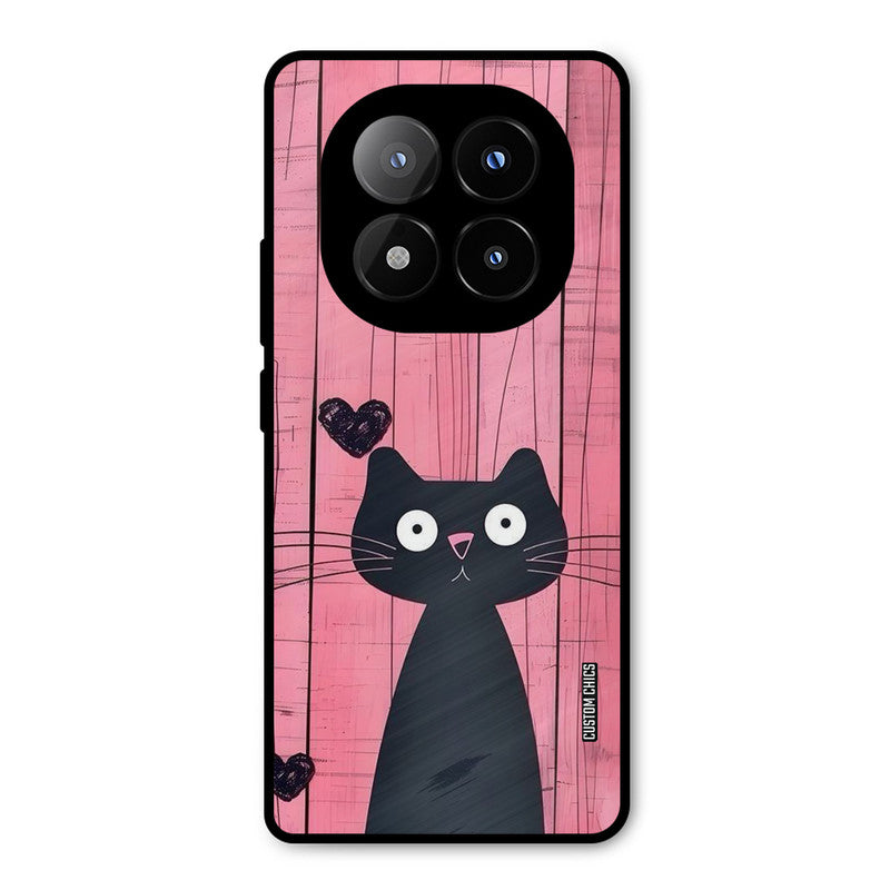 Cute Black Cat Redmi Note 14 Pro Plus 5G Mobile Back Cover - Cute PrintShield Case