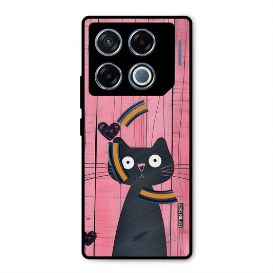Cute Black Cat Infinix GT 20 Pro Mobile Back Cover - Cute PrintShield Case
