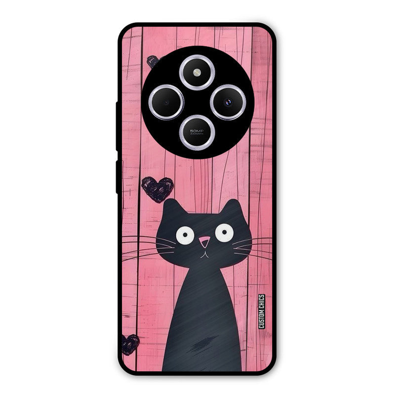 Cute Black Cat Poco M7 Mobile Back Cover - Cute PrintShield Case